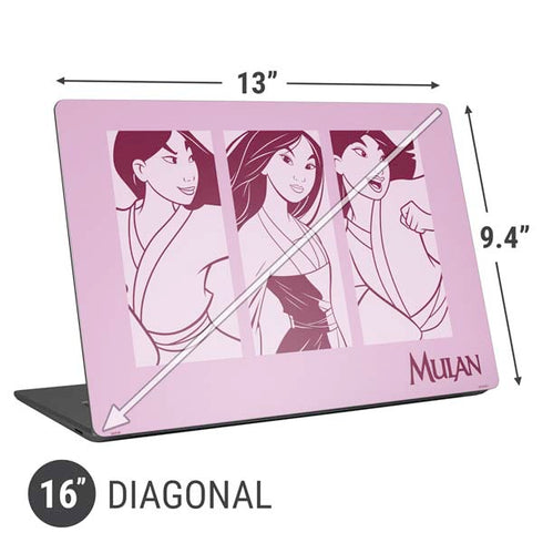 Disney Mulan Personalities Universal Laptop 16in (13 x 9.4in) Skin